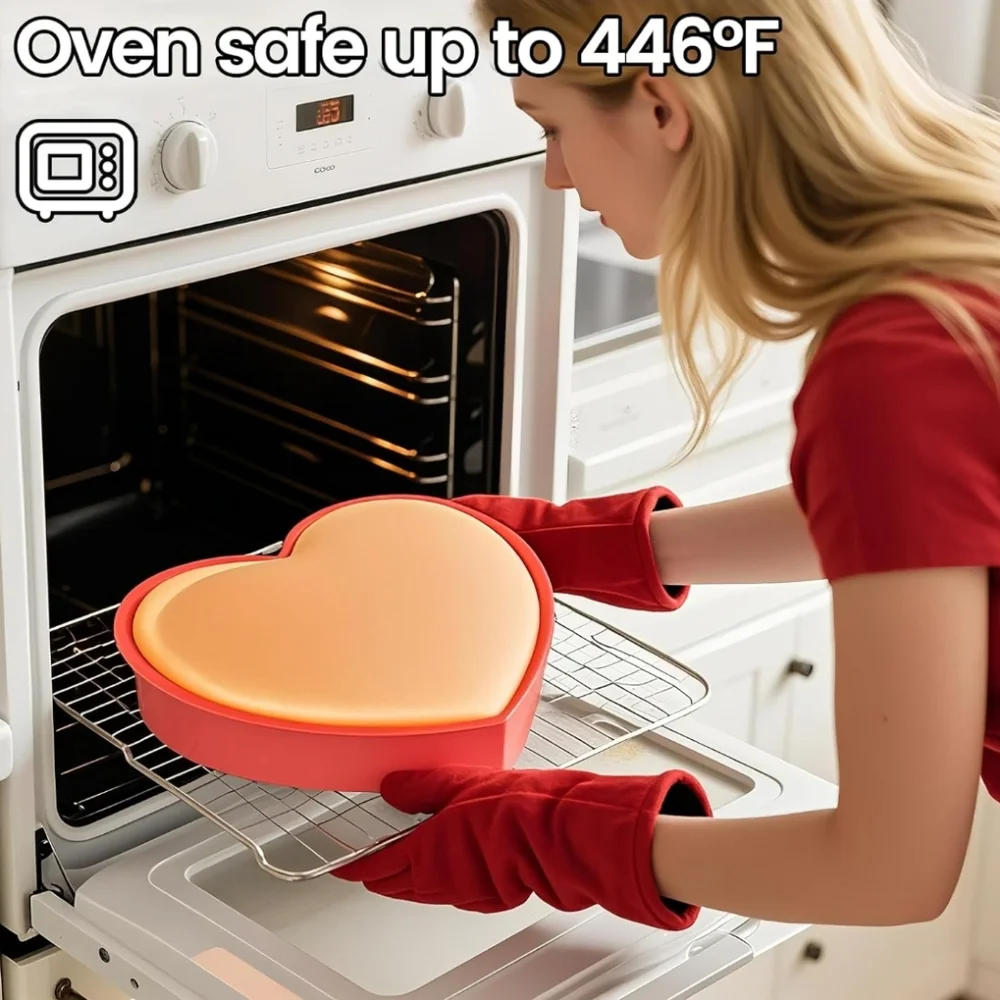 Silicone‎ Red Heart Cake Molds (2)